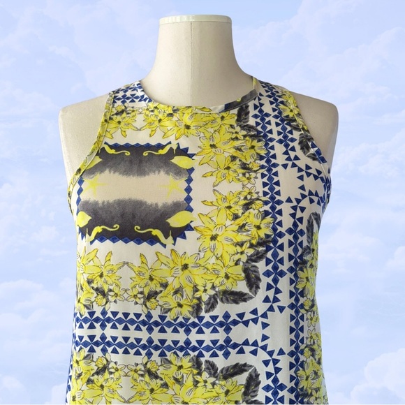 PRONTO Swing Dress sleeveless minidress shift floral print size small - Picture 3 of 8